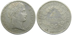 Francia. 5 francs 1808 A Paris Napoleon 24,82 gr Ar. (km#686.1)
Grado: mbc