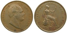 Gran bretaña . penny 1831. William IV (km#707)cooper
Grado: mbc