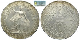 Gran Bretaña. Trade Dollar 1902 B (km#T5) Ag. Britannia. PCGS Genuine . Cleaned UND Detail . Prid-13
Grado: unc