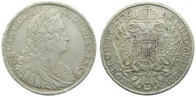 Hungria. Thaler. 1736 Karl VI. (1711-1740) (km#310.2) (Dav. 1062) 28,71 gr Ag. House of Habsburg
Grado: mbc+