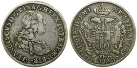Italia. Francescone (10 paoli) 1765 Toscana. (C#8d) (Dav.1505A) Francesco III. 27,15 gr Ag.
Grado: mbc