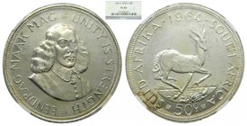 South Africa 5 Shillings 1964 KM#62, PCGS PL65
Grado: PL65