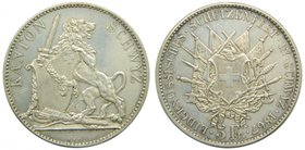 Suiza 5 Franc 1867 Schwyz. (X#S9) 25,11 gr ag. Switzerland
Grado: ebc