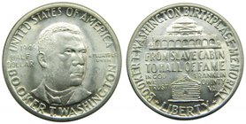 Estados Unidos de América. 1/2 dollar. 1946. Booker T. Washington. (Km#198). Ag 12,50 gr. 900 mls. United States of América. Half dollar. Booker T. Wa...