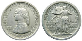 Estados Unidos de América. 1/2 dólar. 1921. Missouri Centennial. (Km#149.1). Ag 12,51 gr. 900 mls. United States of América. Half dollar. Commemorativ...