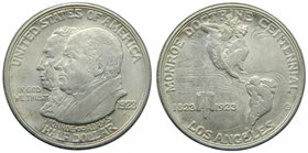 Estados Unidos de América. 1/2 dólar. 1923 S. Monroe Doctrine Centennial. (Km#153). Ag 12,53 gr. 900 mls. Commemorative coinage. 
Grado: mbc+