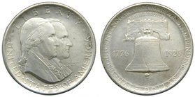 Estados Unidos de América. 1/2 dólar. 1926. U.S. Sesquicentennial. (Km#160). Ag 12,51 gr. 900 mls. Commemorative coinage. marquitas 
Grado: mbc