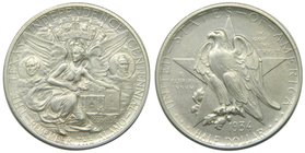 Estados Unidos de América. 1/2 dólar. 1934. Texas Centennial. (Km#167). Ag 12,50 gr. 900 mls. Commemorative coinage. 
Grado: ebc