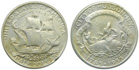 Estados Unidos de América. 1/2 dólar. 1935. Hudson, N.Y., Sesquicentennial. (Km#170). Ag 12,45 gr. 900 mls. Commemorative coinage. golpecito en canto ...