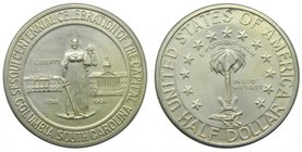 Estados Unidos de América. 1/2 dólar. 1936 S. Columbia, South California, Sesquicentennial. (Km#178). Ag 12,45 gr. 900 mls. Commemorative coinage. 
G...
