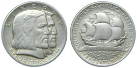 Estados Unidos de América. 1/2 dólar. 1936. Long Island Tercentenary. (Km#182). Ag 12,58 gr. 900 mls. Commemorative coinage. 
Grado: ebc+