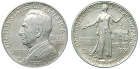 Estados Unidos de América. 1/2 dólar. 1936. Lynchburg Virginia Sesquicentennial. (Km#183). Ag 12,49 gr. 900 mls. Carter Glass.Commemorative coinage. ...