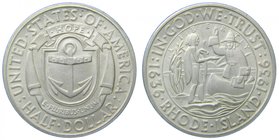 Estados Unidos de América. 1/2 dólar. 1936 S. Rhode Island Tercentenary. (Km#185). Ag 12,51 gr. 900 mls. Commemorative coinage. 
Grado: ebc