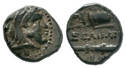 Kings of Macedon. Alexander III "the Great" 336-323 BC. Ae

Condition: Very Fine

Weight: 2.90gr
Diameter: 13.46mm