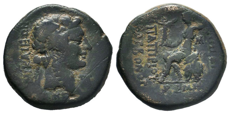 BITHYNIA, Prusa ad Olympum. C. Papirius Carbo, Proconsul. 62-59 BC. AE Bronze

C...