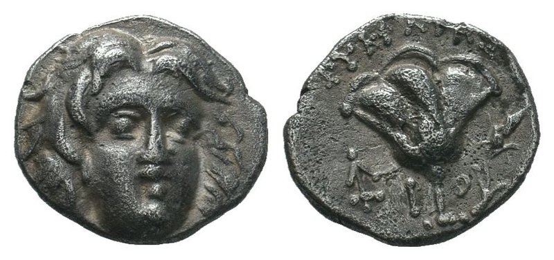 Islands of Caria, Rhodes, c. 170-150 BC. AR Hemidrachm 

Condition: Very Fine

W...