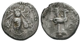 Ephesos, Ionia, AR drachm. 202-150 BC.

Condition: Very Fine

Weight: 3.44gr
Diameter: 17.21mm

From a Private DUTCH Collection.