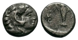 Pergamon, Mysia, AR diobol. 330-284 BC,

Condition: Very Fine

Weight: 1.15gr
Diameter: 9.21mm

From a Private UK Collection.