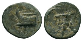 Kings of Macedon. Demetrios Poliorketes (306-295 BC). AE12 

Condition: Very Fine

Weight: 1.32gr
Diameter: 13.82mm

From a Private UK Collection.