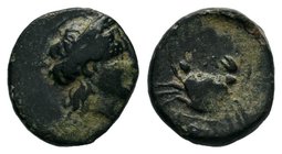 Caria, Telos; AE 11, 1.33g. Stefanaki, NC 2008, RARE!

Condition: Very Fine

Weight: 1.33gr
Diameter: 12.70mm

From a Private Dutch Collection.