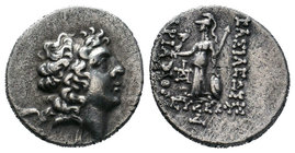 KINGS of CAPPADOCIA. Ariarathes IX Eusebes Philopator. Circa 100-85 BC. AR Drachm 

Condition: Very Fine

Weight: 4.04gr
Diameter: 16.32mm

From a Pri...