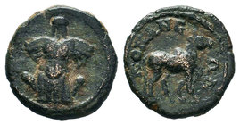 PISIDIA, Konana. Circa 2nd century BC. Æ, trophy / ΚοΝΑΝƐΩΝ - Ref: vA Pisid. II, 770-4, BMC 1, Cop 126, GM 694, no. 486

Condition: Very Fine

Weight:...