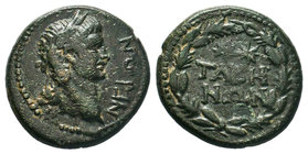 CARIA. Tabae. Nero (54-68). Ae. 

Condition: Very Fine

Weight: 4.64gr
Diameter: 18.75mm

From a Private UK Collection.