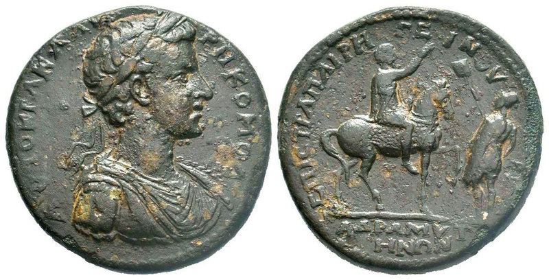 MYSIA, Adramyteum. Commodus. AD 177-192. Æ Medallion (32mm, 28.05 g, 6h).  Aeliu...