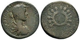 CILICIA, Tarsus. Caracalla. 198-217 AD. Æ - M AURHLIOC ANTWNEINOC CEB, laureate, draped, and cuirassed bust right / KOINOC TWN TRIWN EPARXEIWN, TAPCEW...