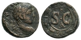 Elagabalus Æ18 of Antioch, Syria. AD 218-222.

Condition: Very Fine

Weight: 4.39gr
Diameter: 15.69mm

From a Private Dutch Collection.