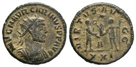 Carinus. Æ Antoninianus (3.44g), AD 283-285. Antioch, VIRTVS AV-GG

Condition: Very Fine

Weight: 3.44gr
Diameter: 17.94mm

From a Private Dutch Colle...