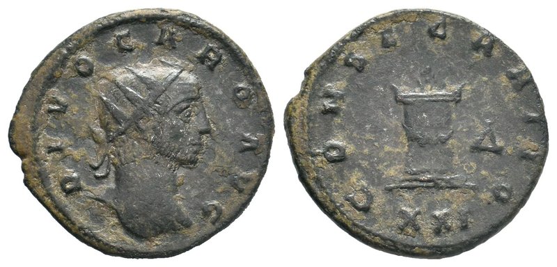 Divus Carus. Died A.D. 283. Æ antoninianus , DIVO CARO AVG - CONSECRATIO 

Condi...
