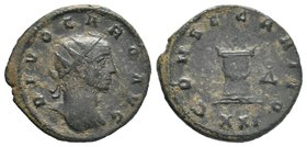 Divus Carus. Died A.D. 283. Æ antoninianus , DIVO CARO AVG - CONSECRATIO 

Condition: Very Fine

Weight: 3.37gr
Diameter: 18.60mm

From a Private Dutc...