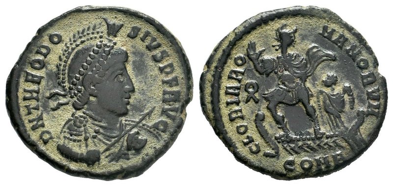 Theodosius I, 379-395. AE

Condition: Very Fine

Weight: 5.2gr
Diameter: 23.24mm...