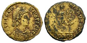Theodosius II. (402-450) AD. CONOB SOLIDUS,

Condition: Very Fine

Weight: 2.45gr
Diameter: 20mm

From a Private UK Collection.