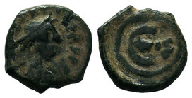 Justin I or Justinian I circa AD 518-565. Pentanummium SISCIA

Condition: Very Fine

Weight: 1.36gr
Diameter: 12.61mm

From a Private German Collectio...