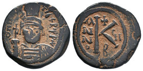 Maurice Tiberius (AD 582-602). Æ Half Follis, Antioch

Condition: Very Fine

Weight: 6.05gr
Diameter: 24mm

From a Private Dutch, Collection.