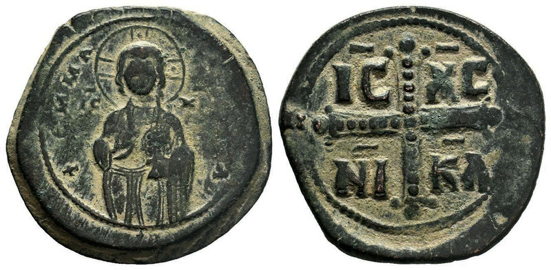 Anonymous Class C, Follis, (attributed to Michael IV), c. AD 1042-1050 AE 

Cond...