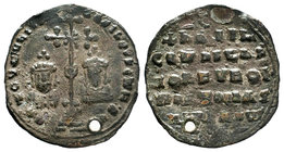 Basil II with Constantine VII (976-1025), Miliaresion, Costantinople, AD 928-1025, AR

Condition: Very Fine

Weight: 2.18gr
Diameter: 23.74mm

From a ...