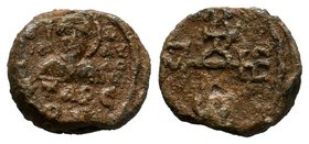 BYZANTINE LEAD SEALS. Tarsus (Circa 9th -13th century).
Obv: Nimbate bust of Christ. Tarsos Beneath
Rev: Monogram with letters

Condition: Very Fine

...