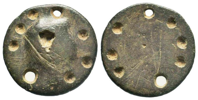 Byzantine Weights, Circa 5-6th century. Weight of 1 Nomisma, an irregularly shap...