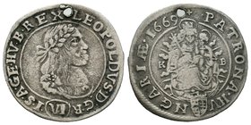 Hungary. Leopols I . 1657-1705. VI Krajczar 

Condition: Very Fine

Weight: 3.07gr
Diameter: 25.66mm

From a Private UK, Collection.