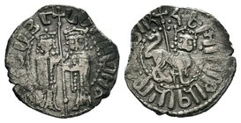Armenia, Hetoum I and Zabel AR HALF Tram. AD 1226-1270. 

Condition: Very Fine

Weight: 1.36gr
Diameter: 14.88mm

From a Private UK, Collection.