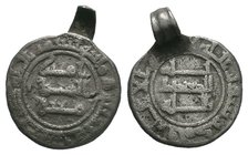 Islamic pentat

Condition: Very Fine

Weight: 1.25gr
Diameter: 12.83mm

From a Private UK, Collection.