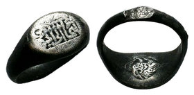 Islamic Inscribed Silver Ring , 14th -15th C. AD,

Condition: Very Fine

Weight: 5,08gr
Diameter: 20mm

From a Private Uk Collection.