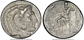 MACEDONIAN KINGDOM. Alexander III the Great (336-323 BC). AR tetradrachm (25mm, 5h). NGC VF. Late lifetime to early posthumous issue of 'Side', ca. 32...
