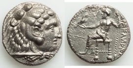 MACEDONIAN KINGDOM. Alexander III the Great (336-323 BC). AR imitative tetradrachm (24mm, 16.27 gm, 9h). Choice XF, porosity. Phoenician (?) imitation...