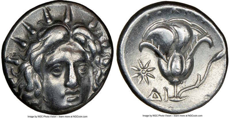 CARIAN ISLANDS. Rhodes. Ca. 250-205 BC. AR didrachm (18mm, 1h). NGC Choice VF. C...