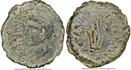 SPAIN. Gades. Agrippa (died 12 BC). AE (35mm, 14.99 gm, 6h). NGC XF 3/5 - 2/5. 27-12 BC. AGRIPPA, laureate head of Agrippa left / MVNICIPI PARENS, apl...