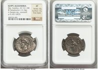 EGYPT. Alexandria. Marcus Aurelius (AD 161-180). BI tetradrachm (26mm, 13.18 gm, 12h). NGC XF 4/5 - 3/5, Fine Style. Dated Regnal Year 5 (AD 164/5). M...